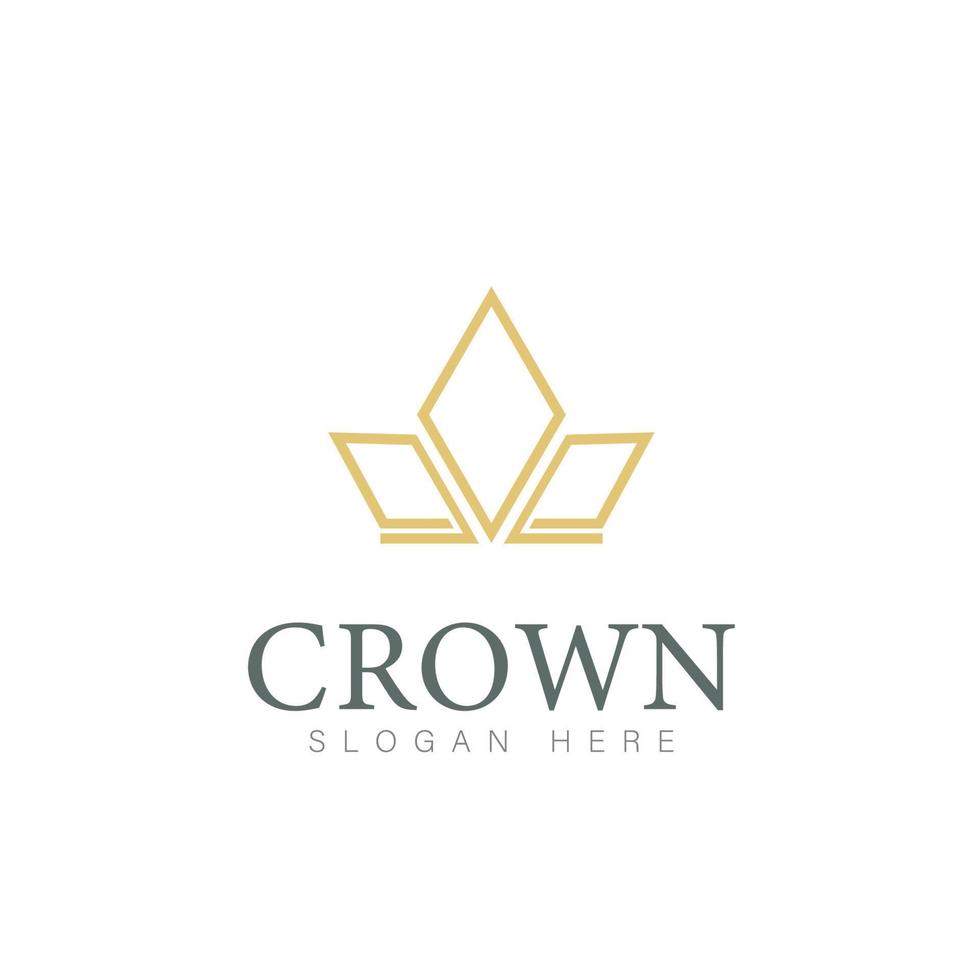 modern kroon logo sjabloon. kroon icoon luxe ontwerp vector