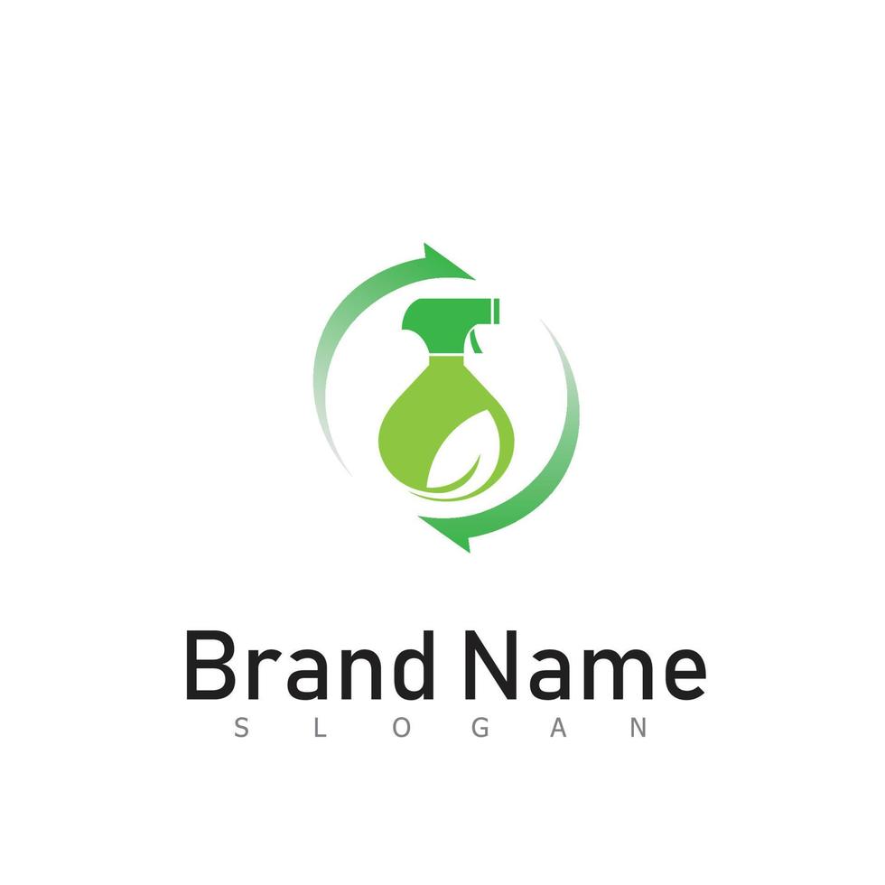 schoonmaak schoon onderhoud logo icoon vector