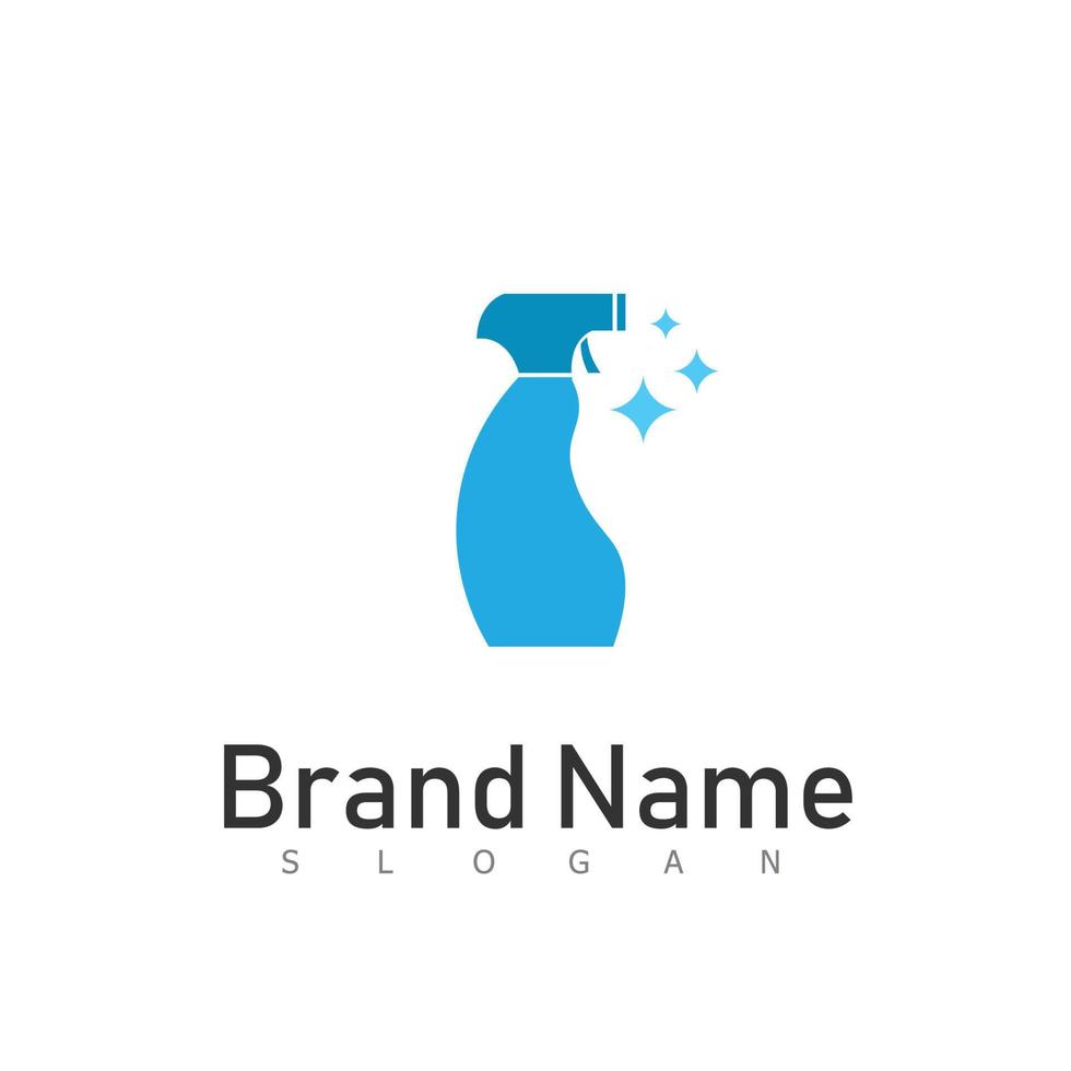 schoonmaak schoon onderhoud logo icoon vector