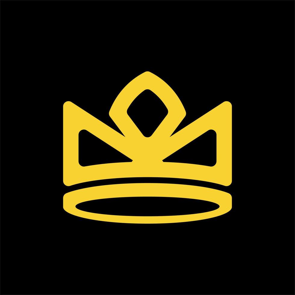 kroon schoonheid luxe modern creatief logo ontwerp vector