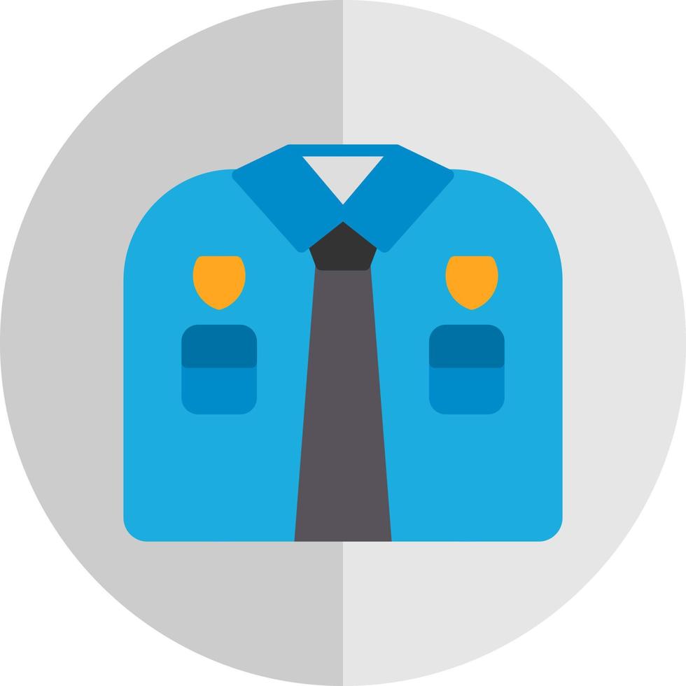 Politie uniform vector icoon ontwerp