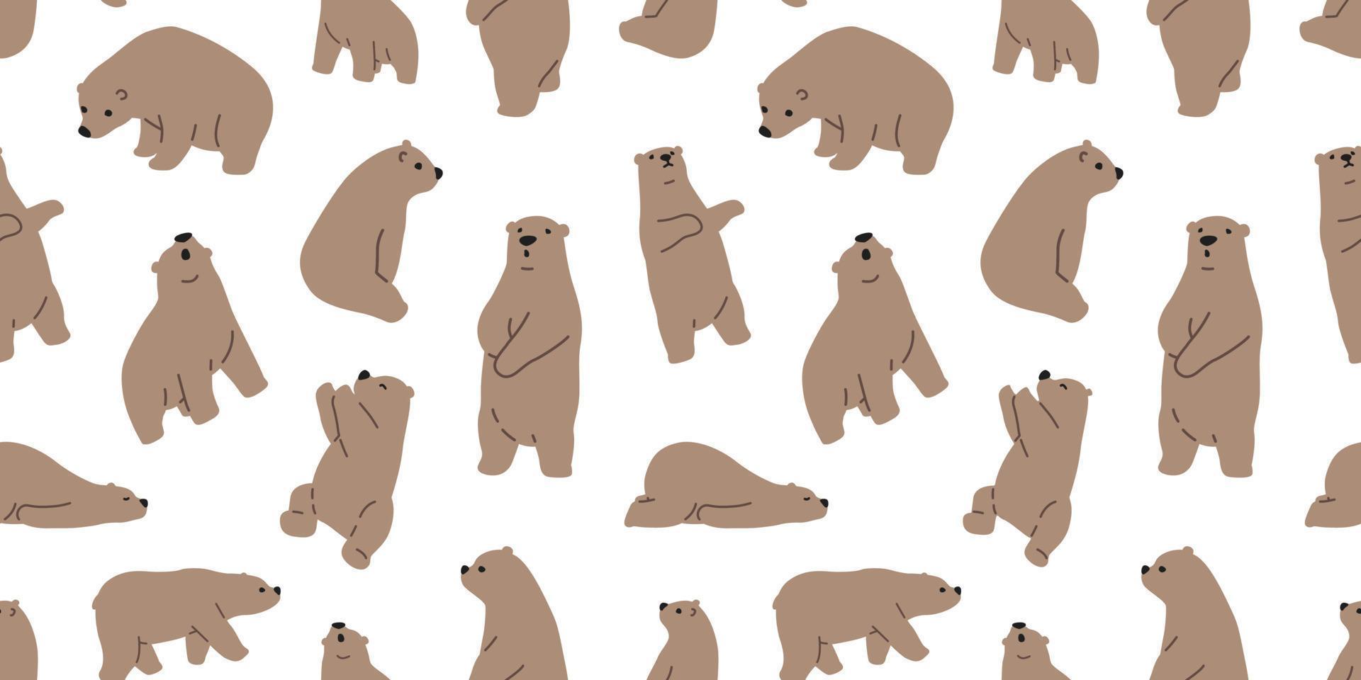 beer naadloos polair beer vector patroon geïsoleerd icoon behang achtergrond