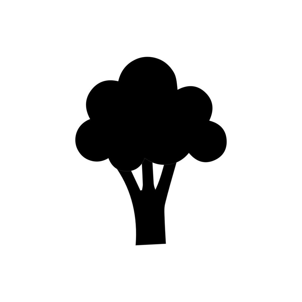 broccoli icoon vector, gevulde vlak teken, solide pictogram geïsoleerd Aan wit achtergrond, logo illustratie. broccoli icoon tekenfilm. groente icoon, silhouet stijl. voedsel icoon. vector