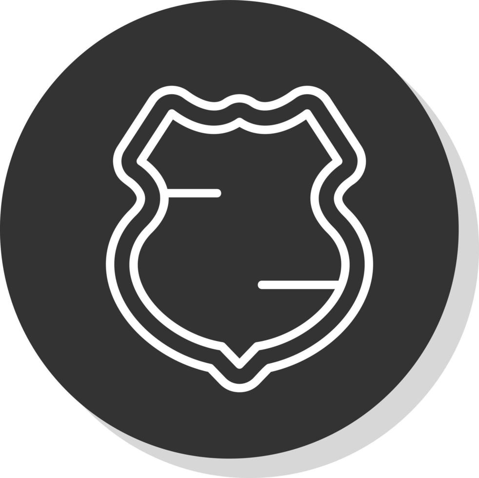 Politie schild vector icoon ontwerp