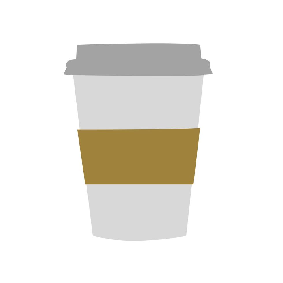 koffie beker. kop vector illustratie. Aan wit achtergrond