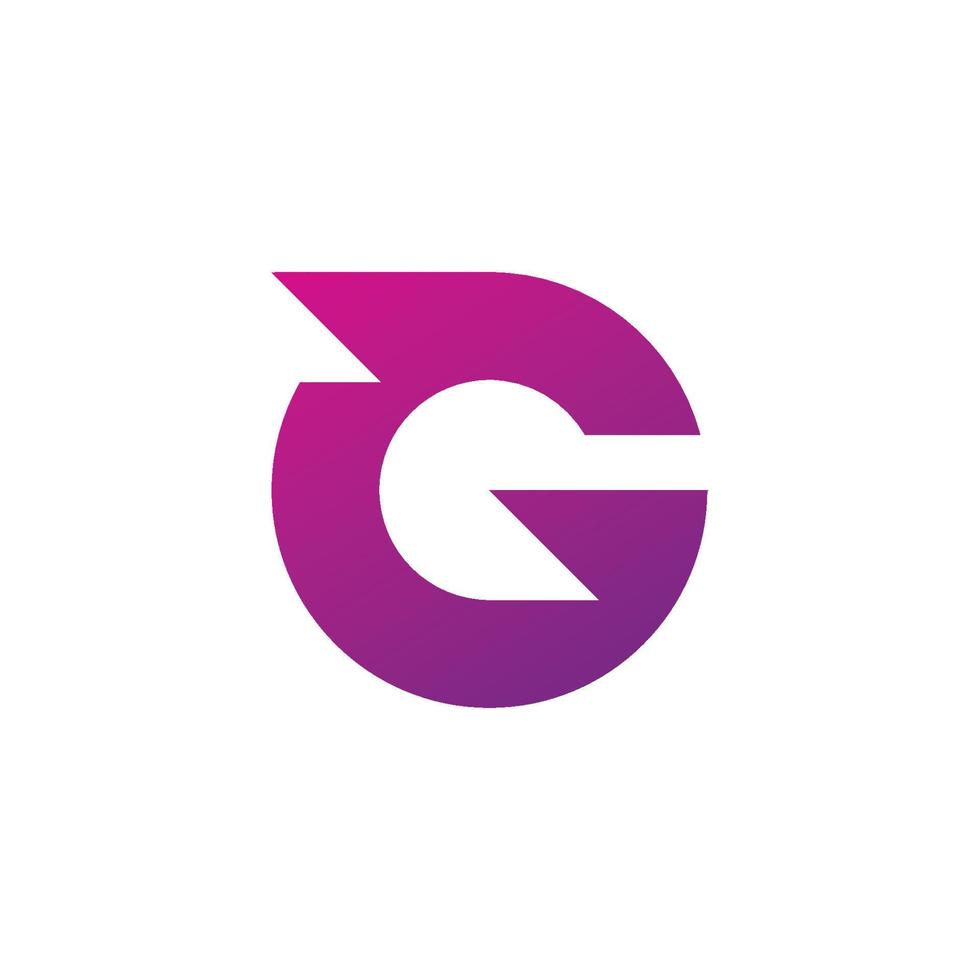 brief g logo vector sjabloon element