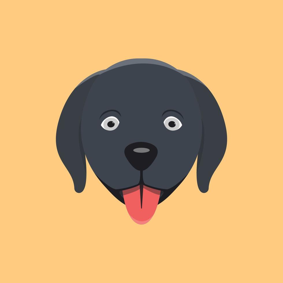 schattig hond gezicht vector pro