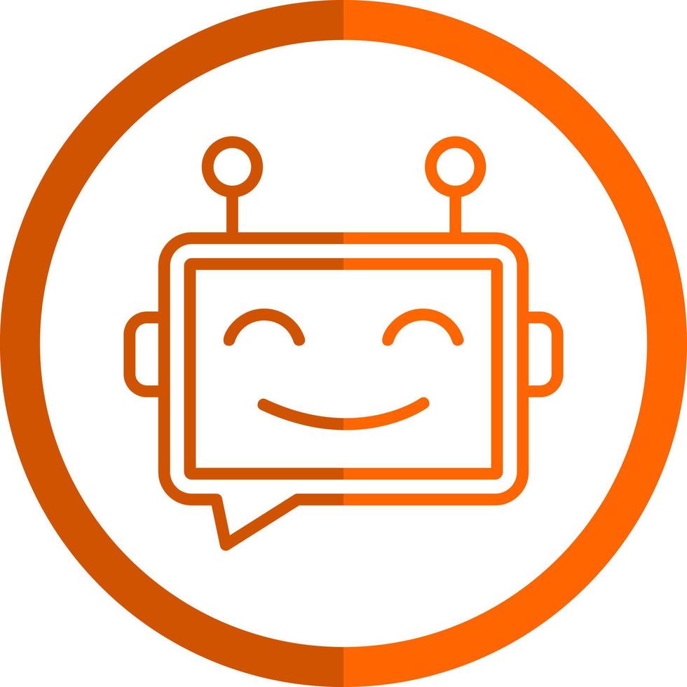 Chatbot vector icoon ontwerp