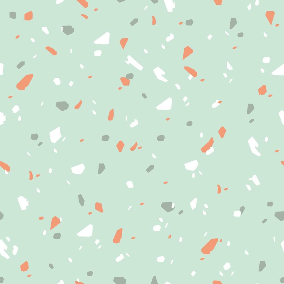 terrazzo naadloos patroon vector illustratie afdrukken licht textuur. afdrukken voor behang, omhulsel papier, groet kaarten ontwerp. naadloos modieus patroon