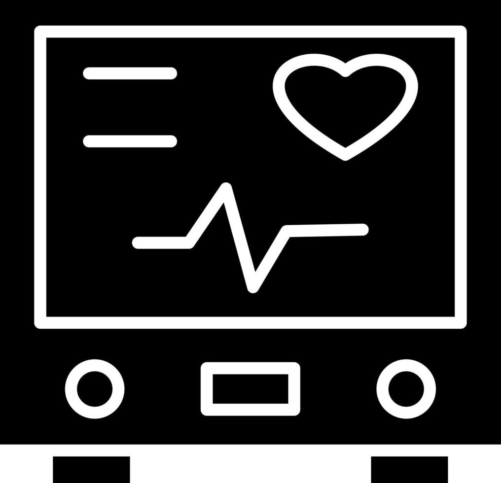 elektrocardiogram icoon stijl vector