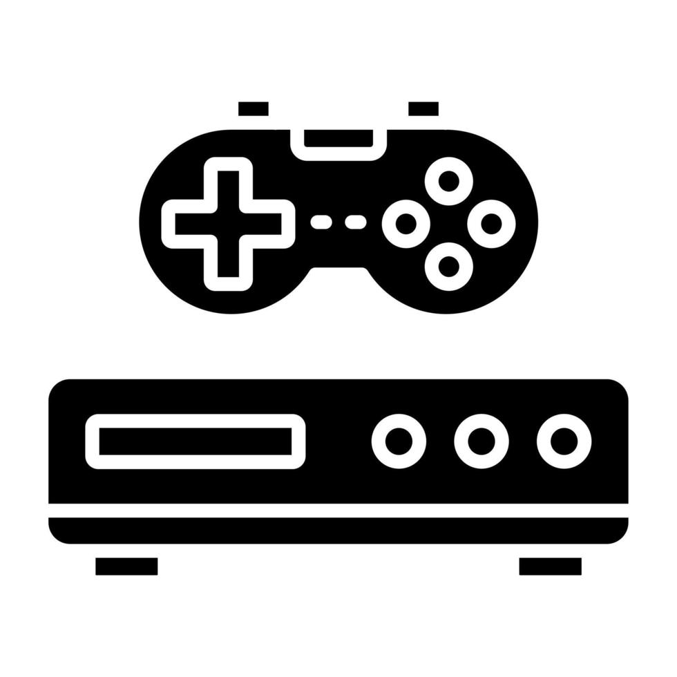 pictogramstijl gameconsole vector