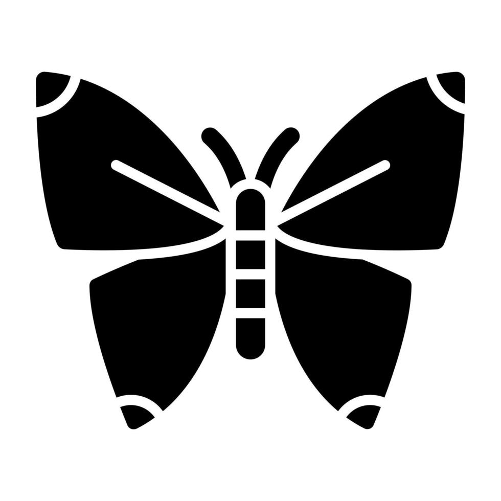 vlinder pictogramstijl vector