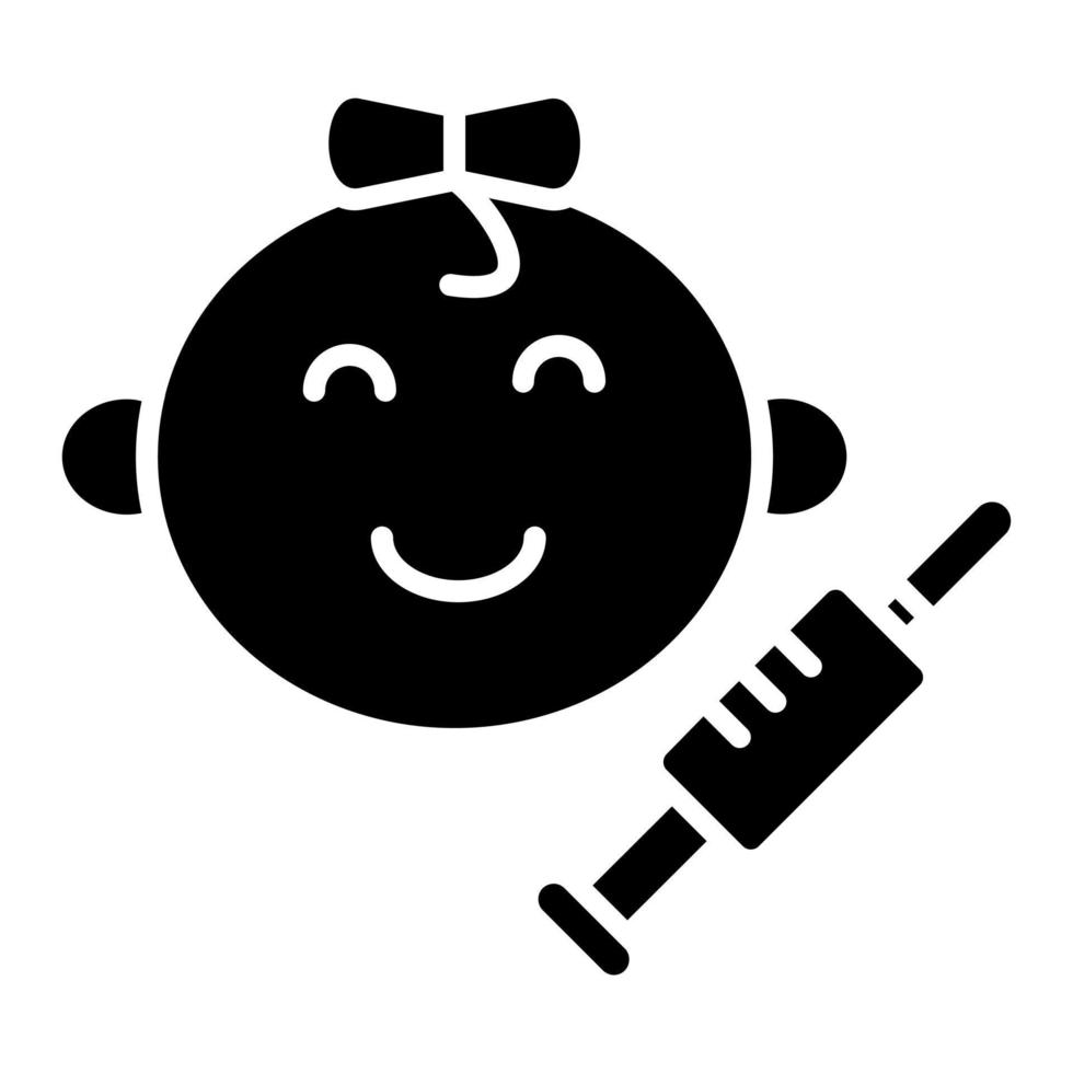 vaccinatie icoon stijl vector