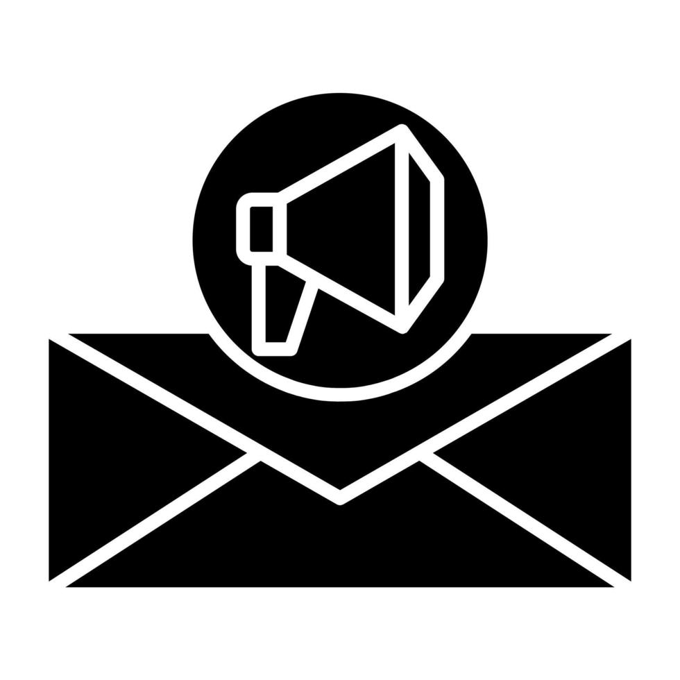 e-mailmarketing pictogramstijl vector