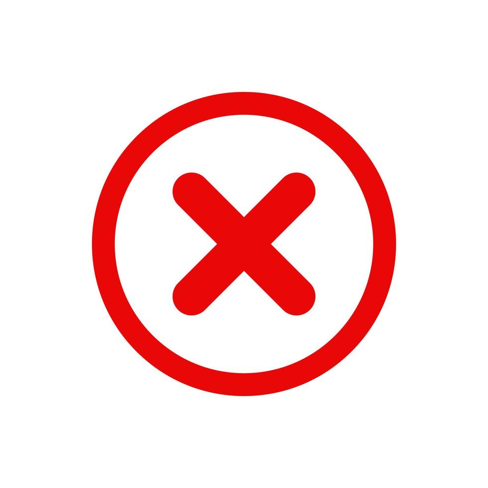 niet symbool vector logo sjabloon