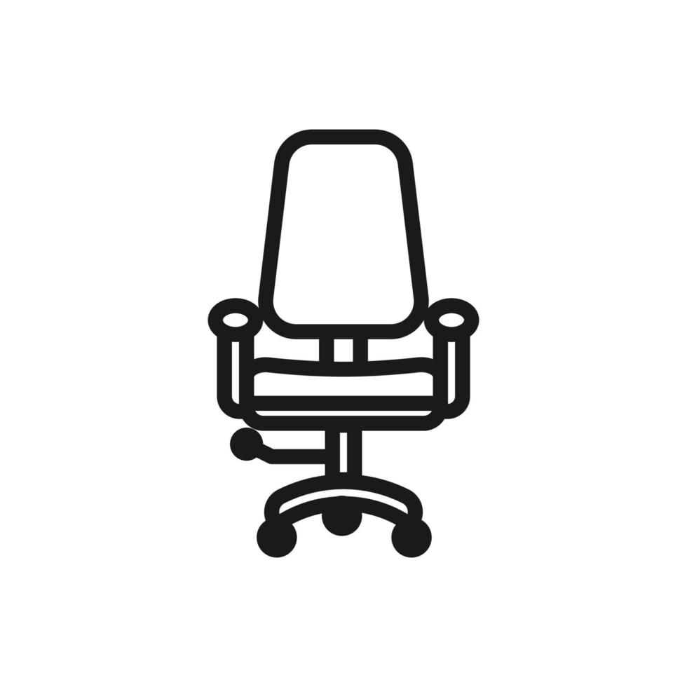 stoel icoon vector logo sjabloon