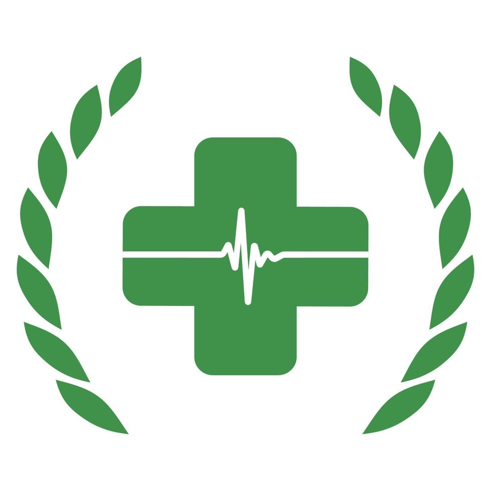 groen apotheek logo illustratie. vector