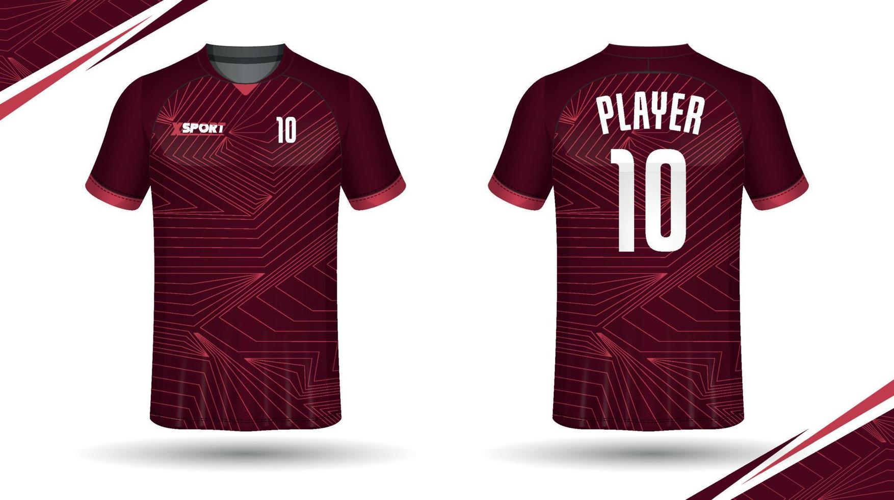 voetbal Jersey ontwerp voor sublimatie, sport t overhemd ontwerp vector