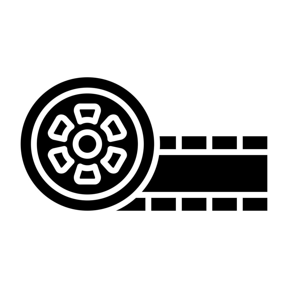 film haspel icoon stijl vector