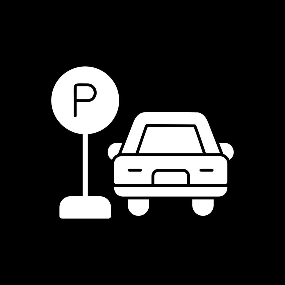 auto parkeren vector icoon ontwerp