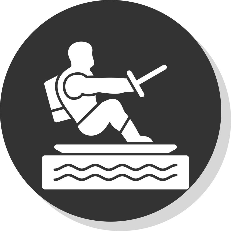 water skiën vector icoon ontwerp