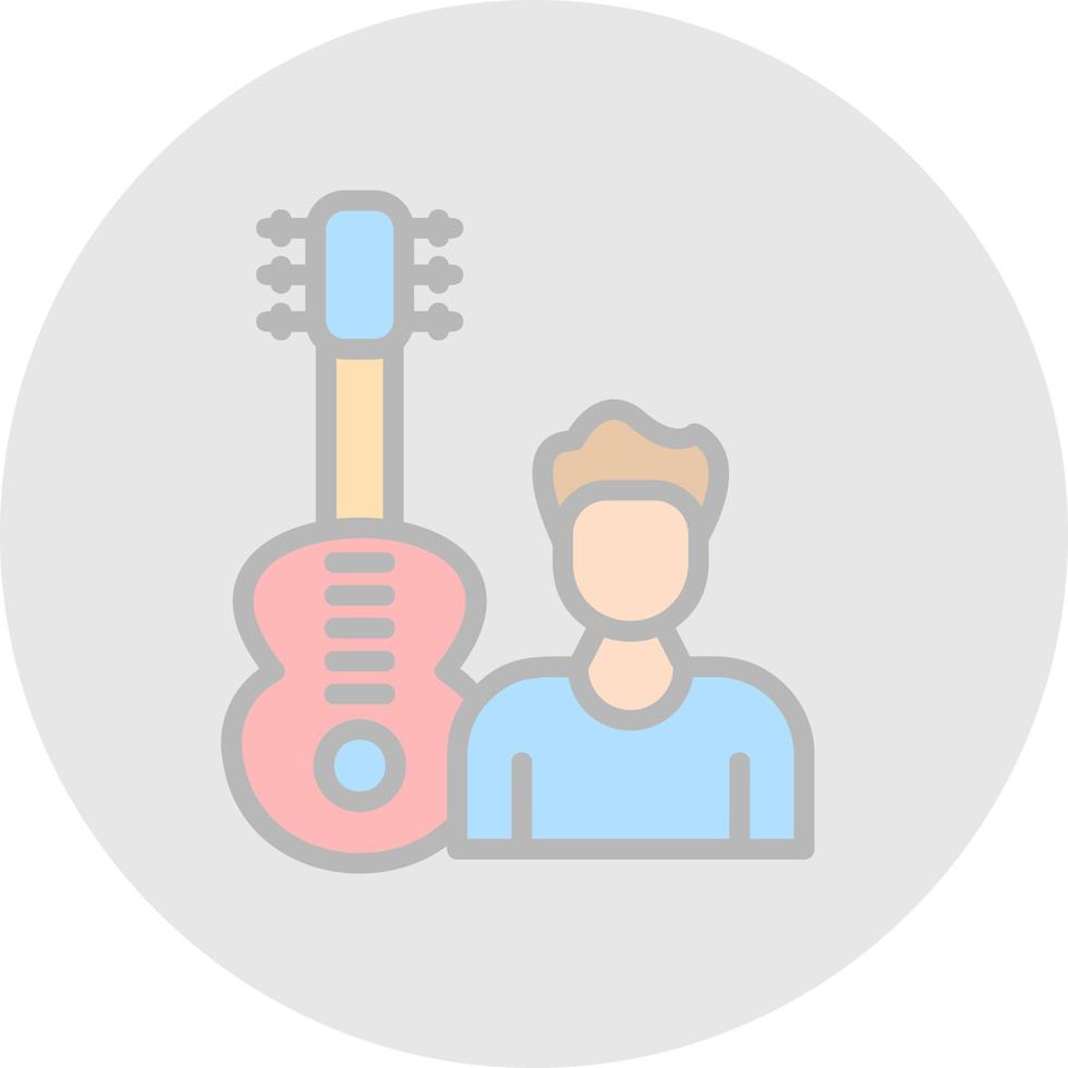 gitarist vector icoon ontwerp