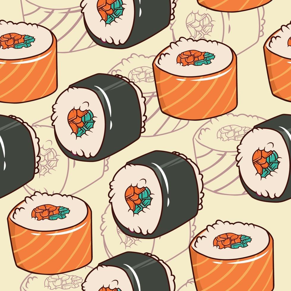 sushi naadloze patroon vector