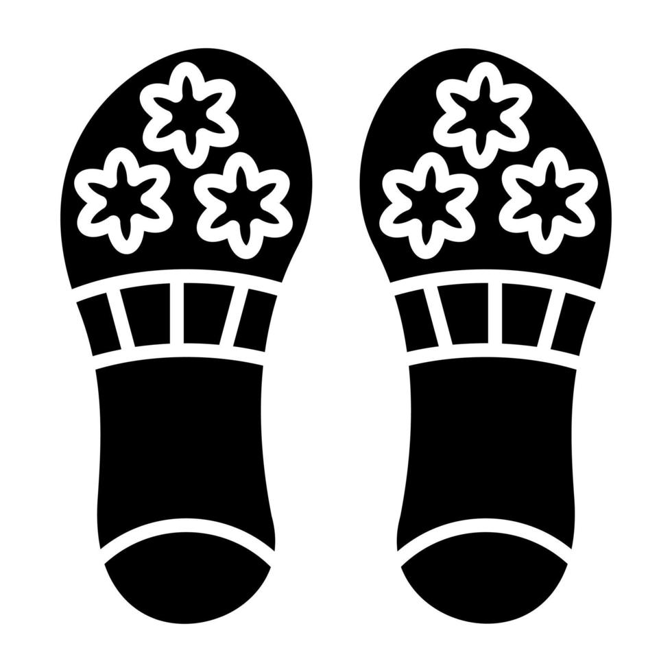 pantoffels pictogramstijl vector