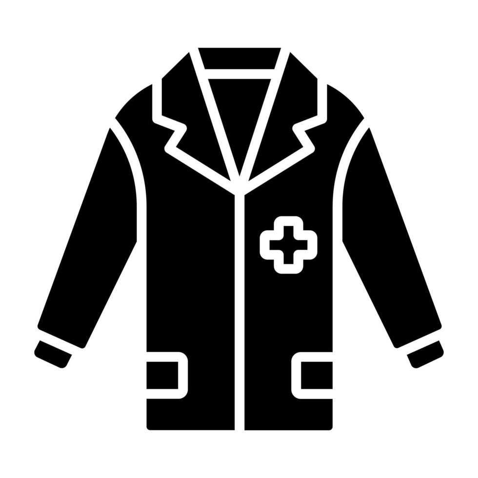 dokter jas icoon stijl vector