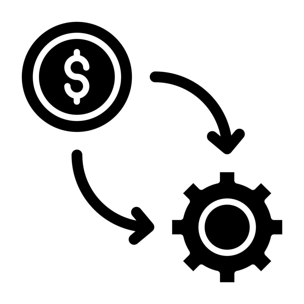 conversie tarief optimizer icoon stijl vector