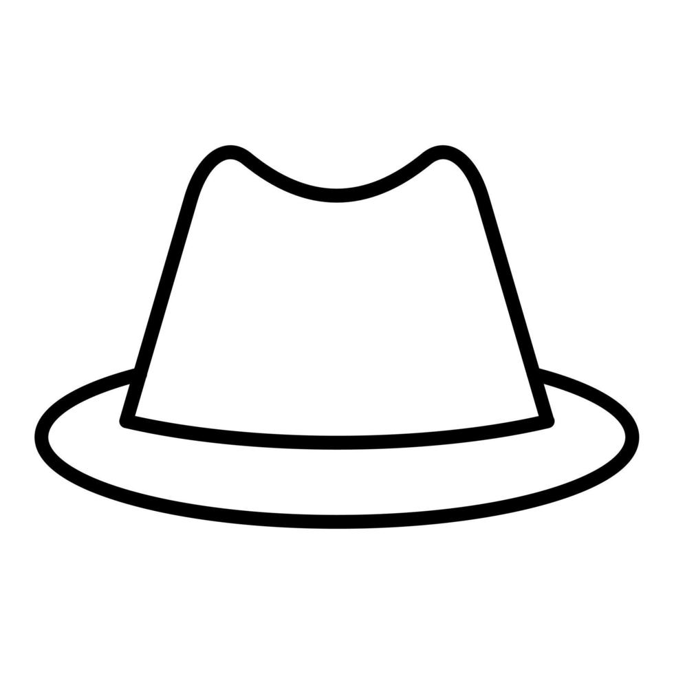 cowboyhoed pictogramstijl vector