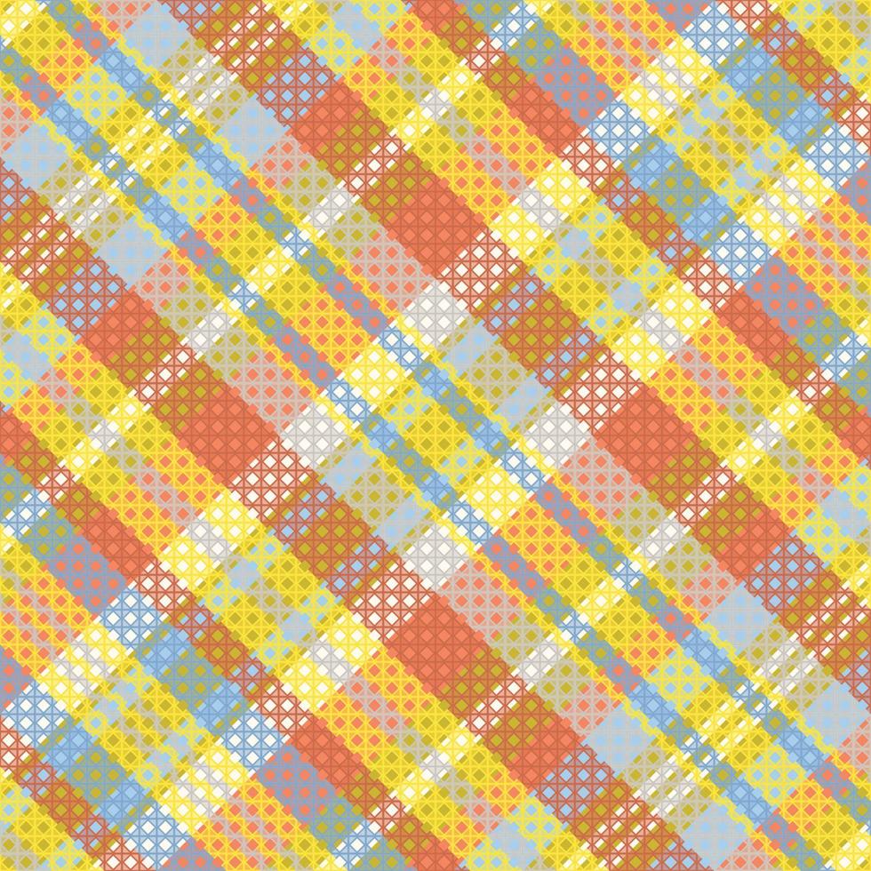 Schotse ruit plaid met zomer kleur patroon. vector