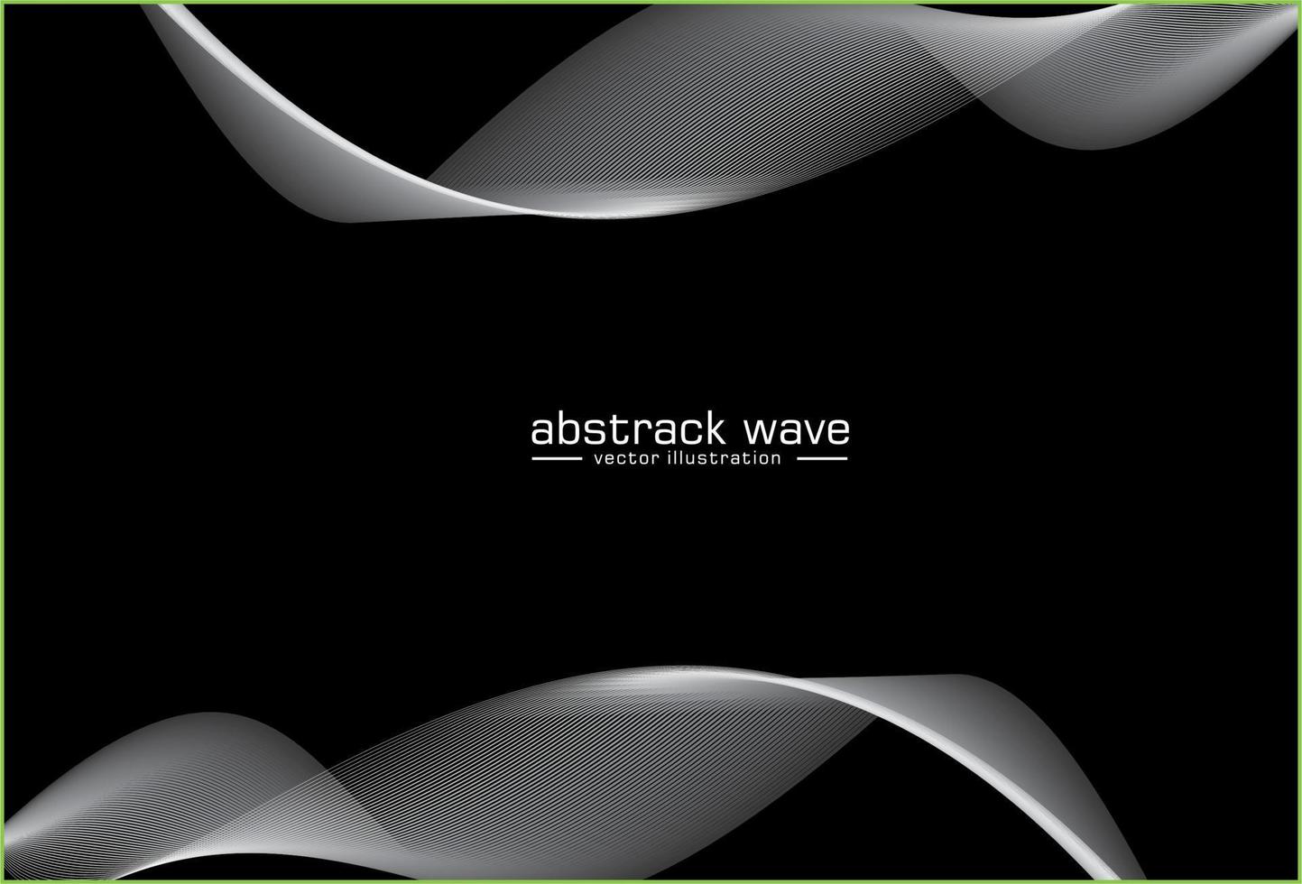 wit geluidsgolf Aan donker grijs achtergrond. audio lijn mengsel element. abstract Golf vorm met omtrek. vector