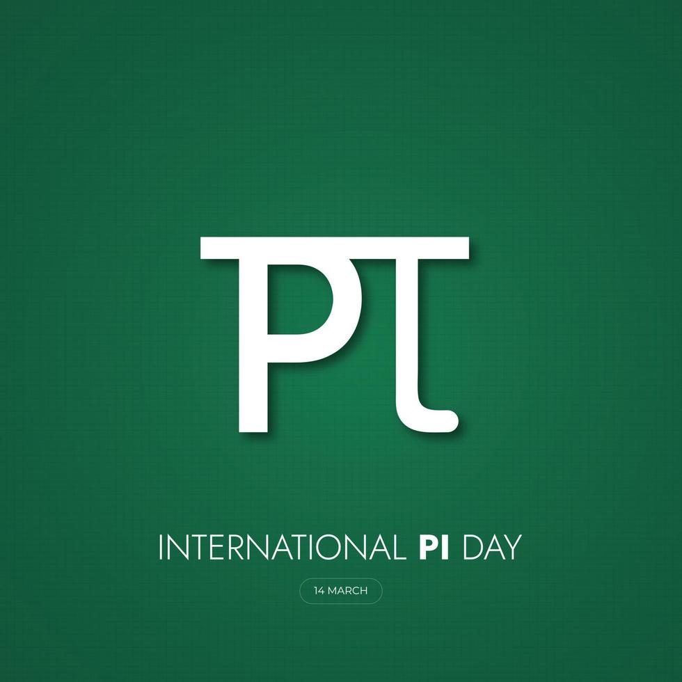 gelukkig Internationale pi dag sociaal media post vector