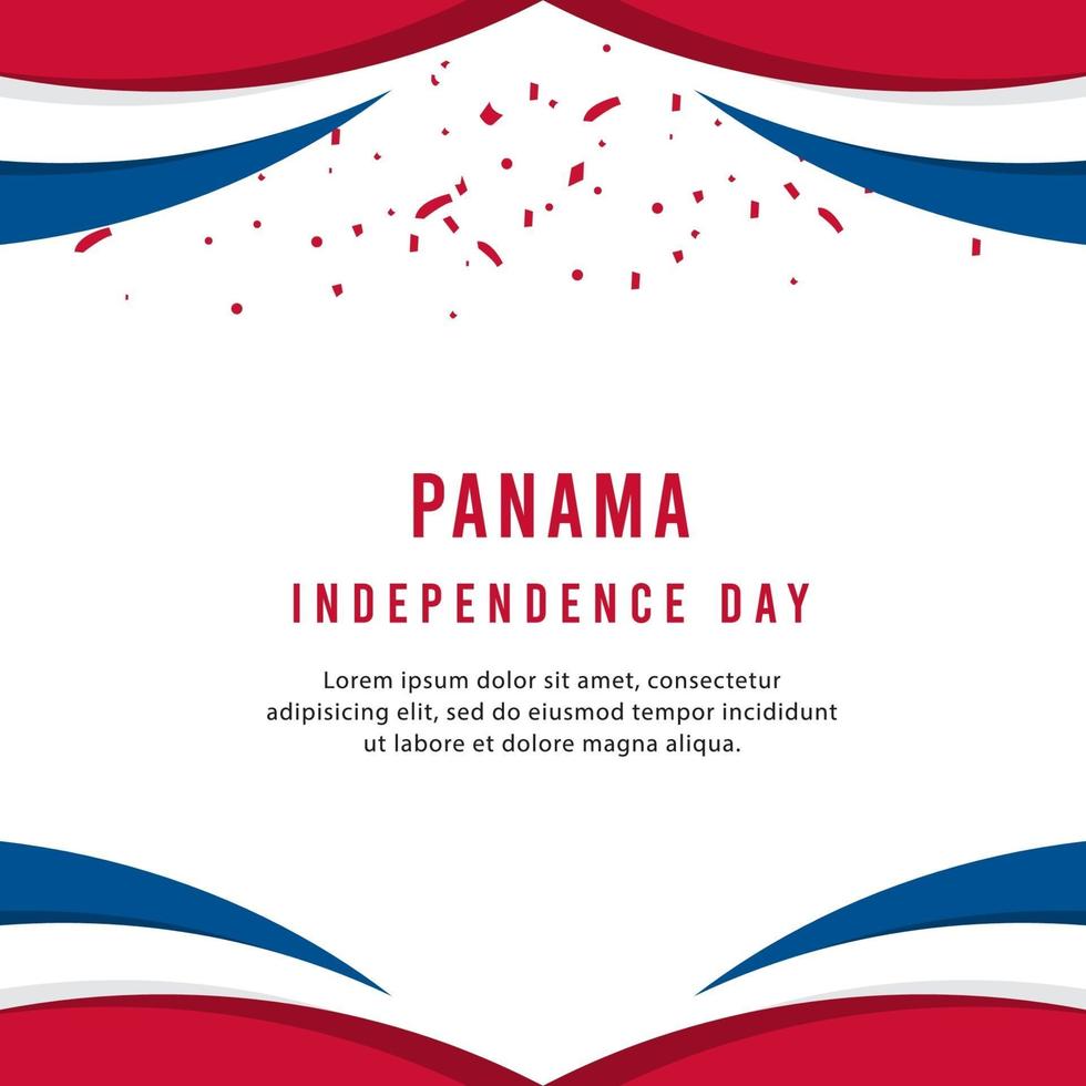 gelukkige panama onafhankelijkheidsdag vector sjabloonontwerp illustratie