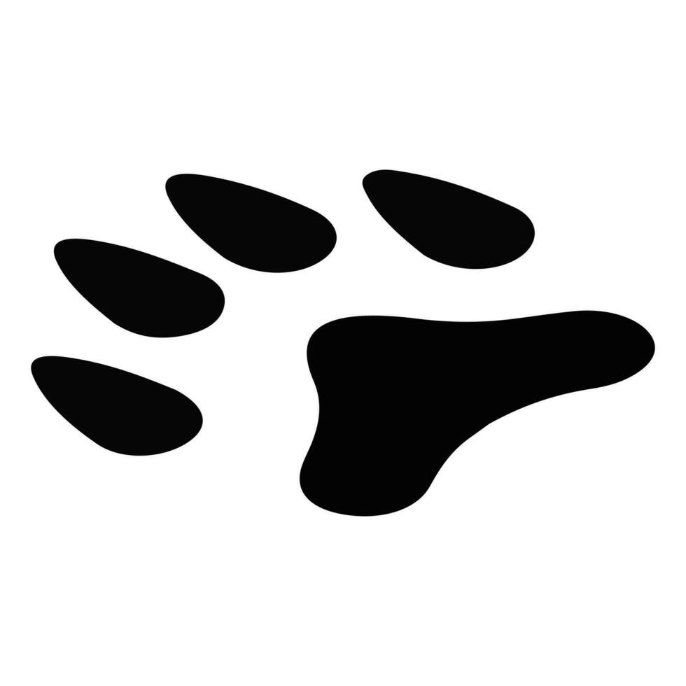 dier voetafdruk icoon geïsoleerd Aan wit achtergrond vector