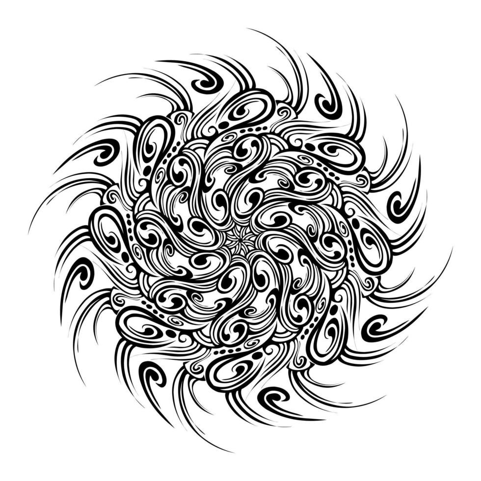 mandala tribal zon vector