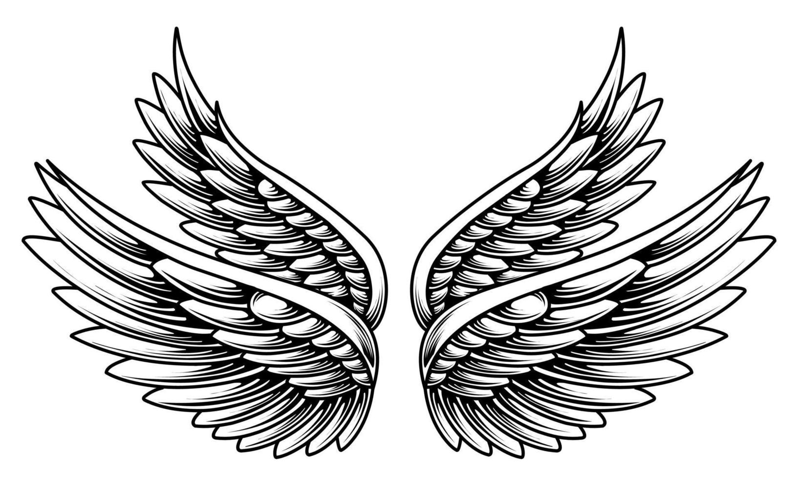 vrij vector engel Vleugels illustratie ontwerp