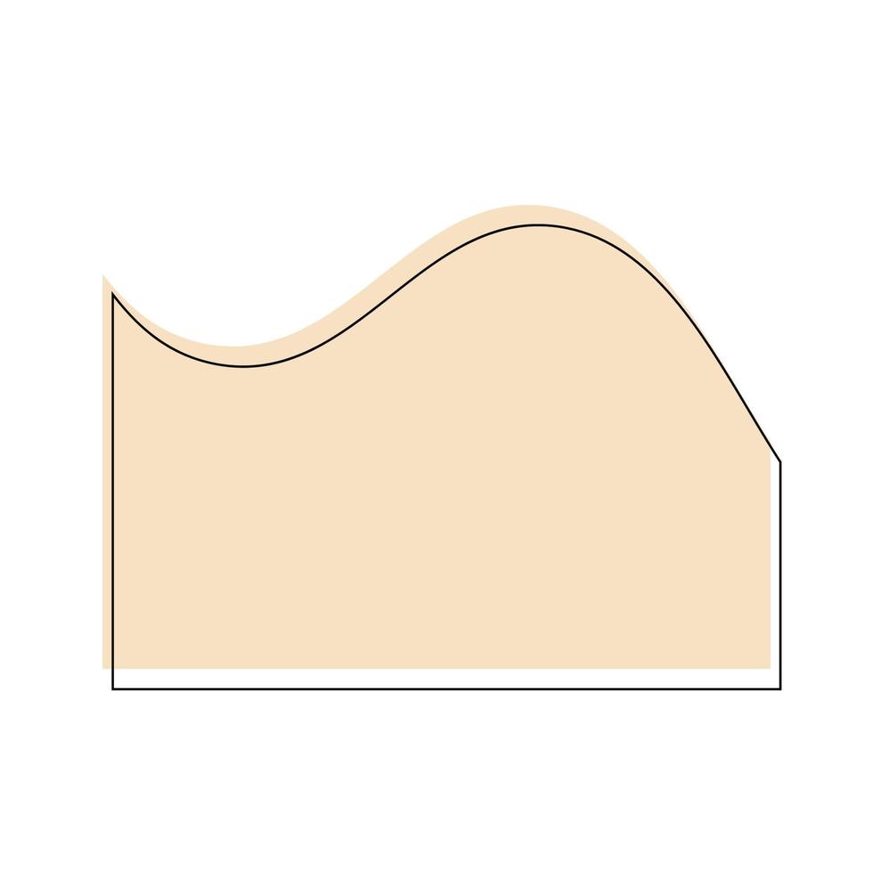 lijn besnoeiing vorm illustratie vector