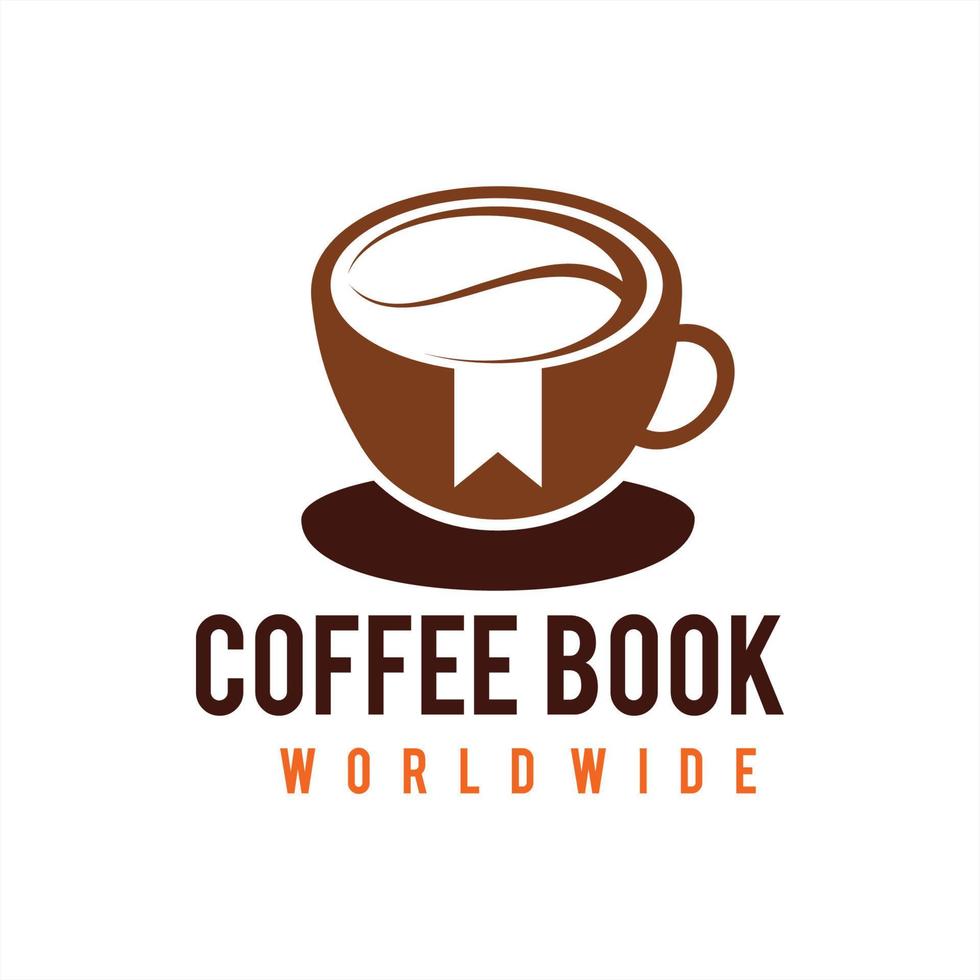 koffie boek winkel vector icoon illustratie