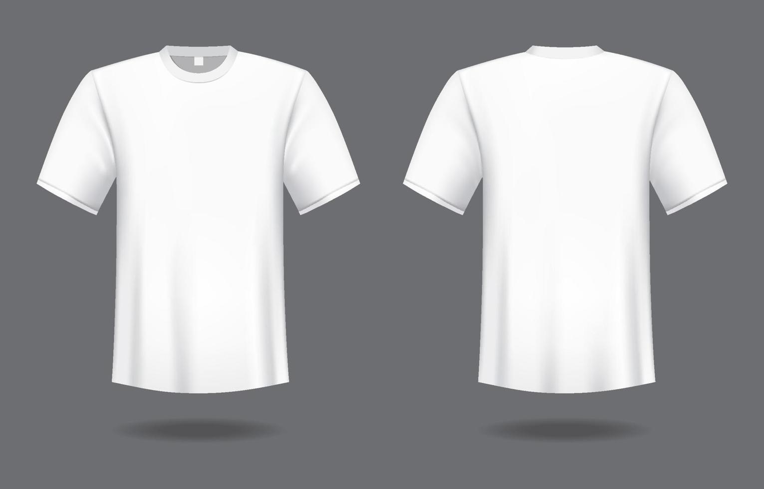 3d wit t-shirt sjabloon vector