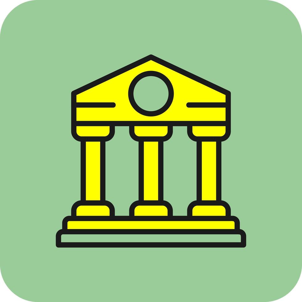 rechtbank vector icoon ontwerp