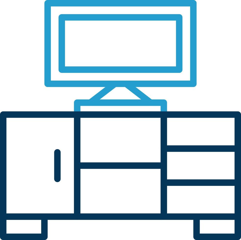 TV tafel vector icoon ontwerp