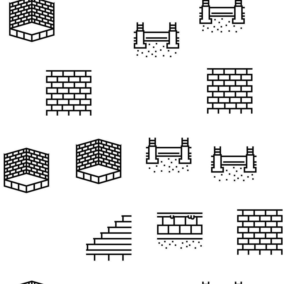 gebouw huis structuur vector naadloos patroon