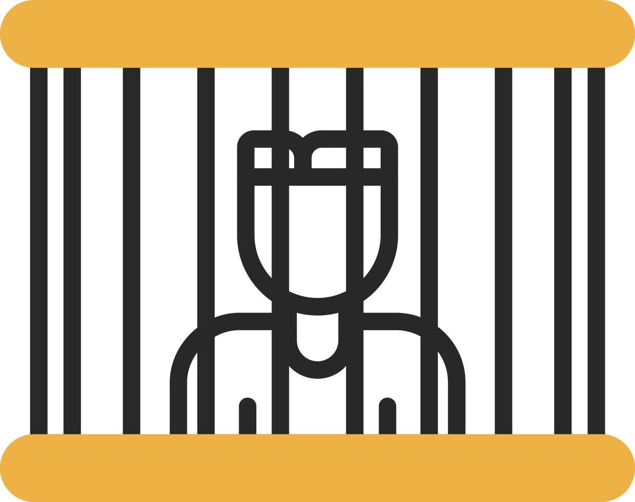 gevangene vector icoon ontwerp