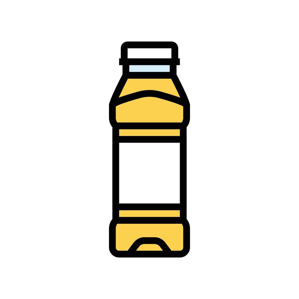 leeg sap plastic fles kleur icoon vector illustratie