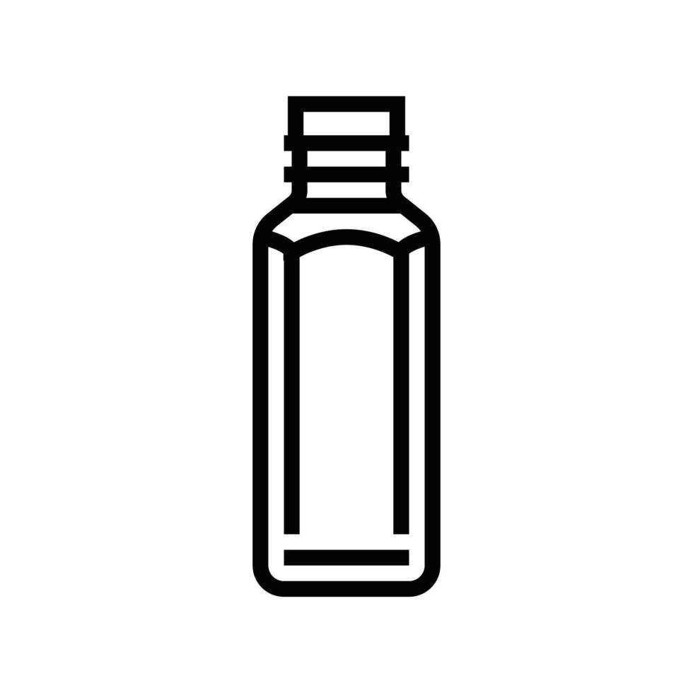 sap plastic fles lijn icoon vector illustratie