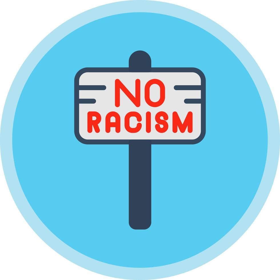 Nee racisme vector icoon ontwerp