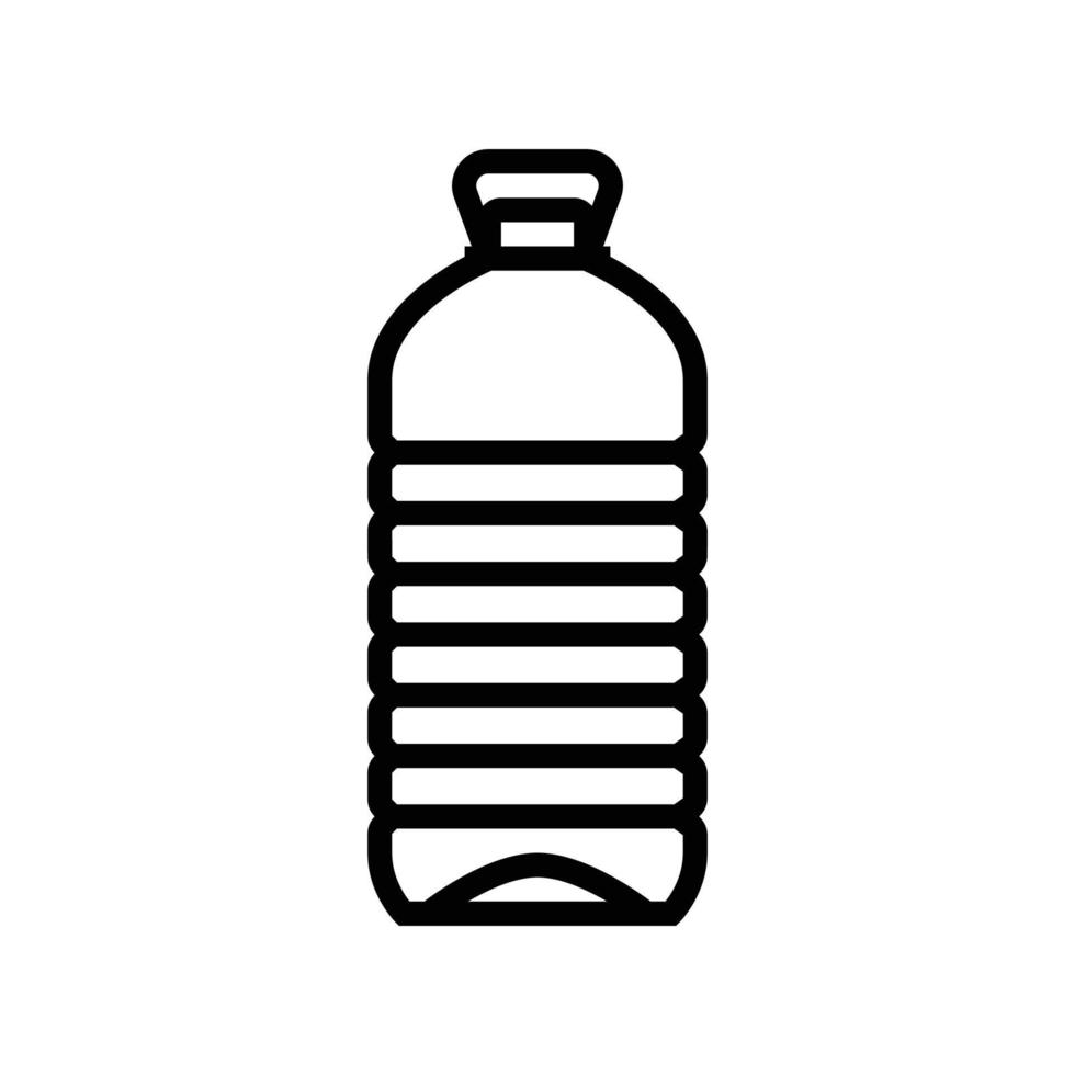 ecologie water plastic fles lijn icoon vector illustratie