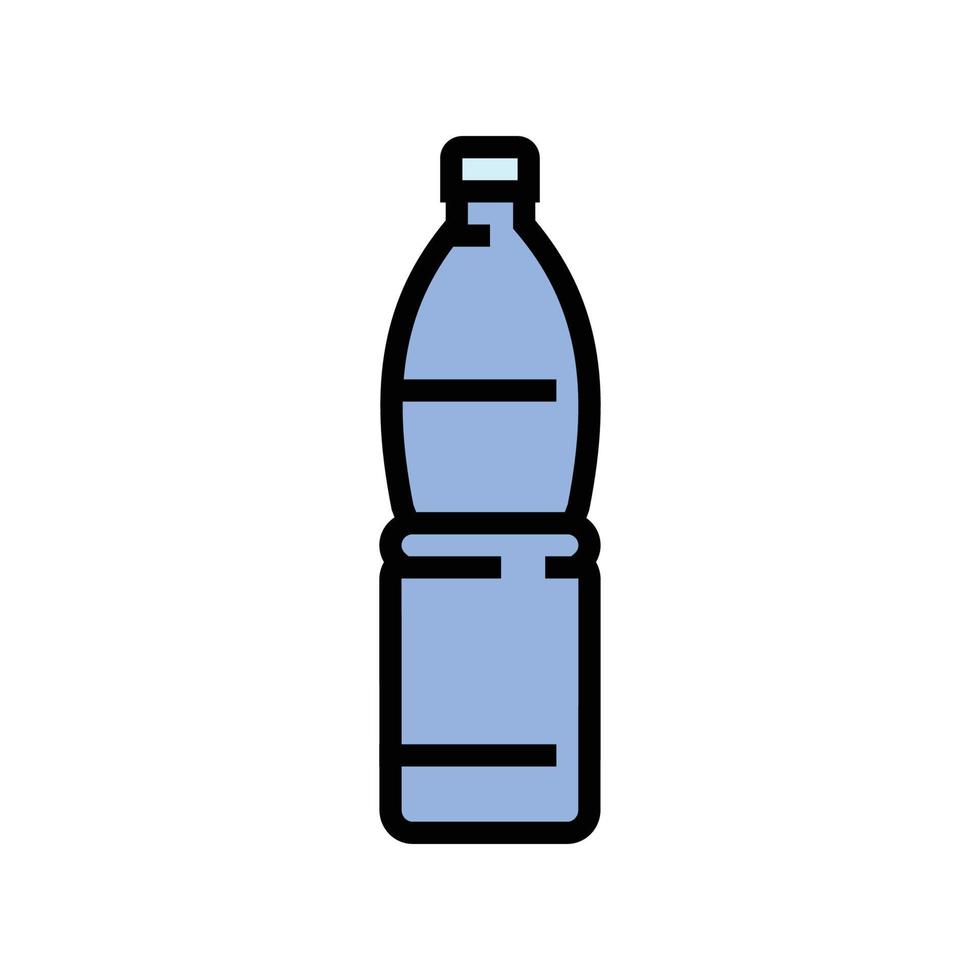 drinken water plastic fles kleur icoon vector illustratie